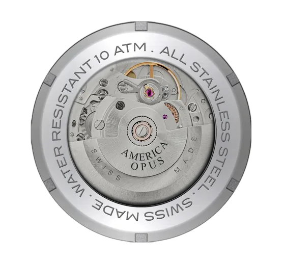 Opus America exhibition caseback movement