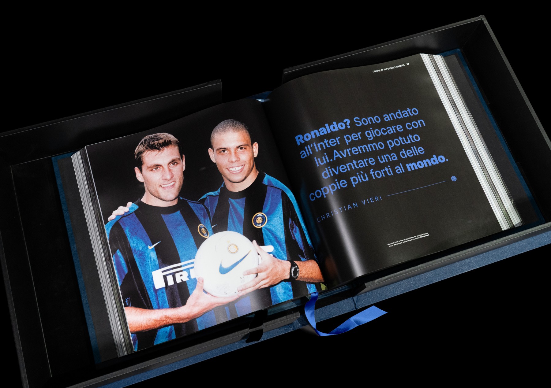Inter The Opus, player portraits spread